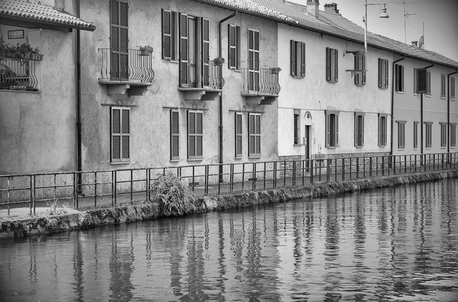 Inzago (Milan, Lombardy, Italy): canal of Martesana